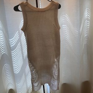 Knitted High Low Top